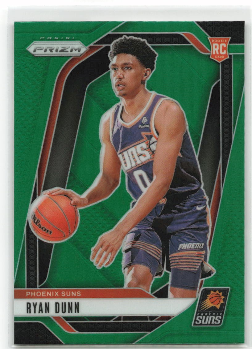 2024-25 Panini Prizm Ryan Dunn #258 Green Prizm (RC)