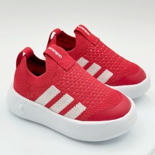 Adidas Toddler Bubble Comfy Slip On Shoes Size 7K Red/White NEW