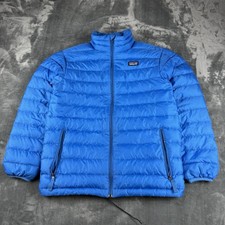 Patagonia Blue Down Sweater Puffer Winter Jacket Boys Size large