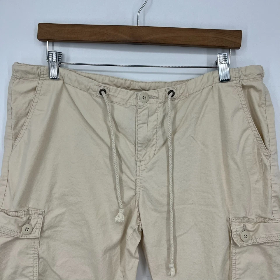 Pantalones Cortos PrAna Cargo Para Mujer XL Beige De Colección Años 90 Exterior Algodón Bermudas Foto 2 de 4