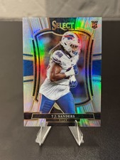 2025 Panini Select - Premier Level T.J. Sanders #185 Silver Prizm (RC)