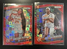 ANEESAH MORROW - 2025 Panini Prizm WNBA Base & Variation Red Pandora /199 SSP RC