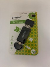 Vivitar Desktop 5-in-1 USB Card Reader Plug and Play SD USB-C