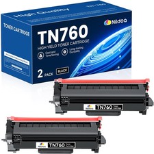 TN760 TN-760 Toner Cartridge High Yield Black for Brother TN760 TN-760 MFCL27...