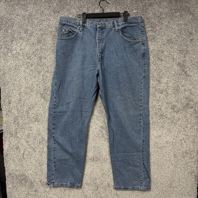 Vintage Y2K Wrangler Jeans 37x28 Blue Straight Leg Denim Workwear Mexico 97601VR