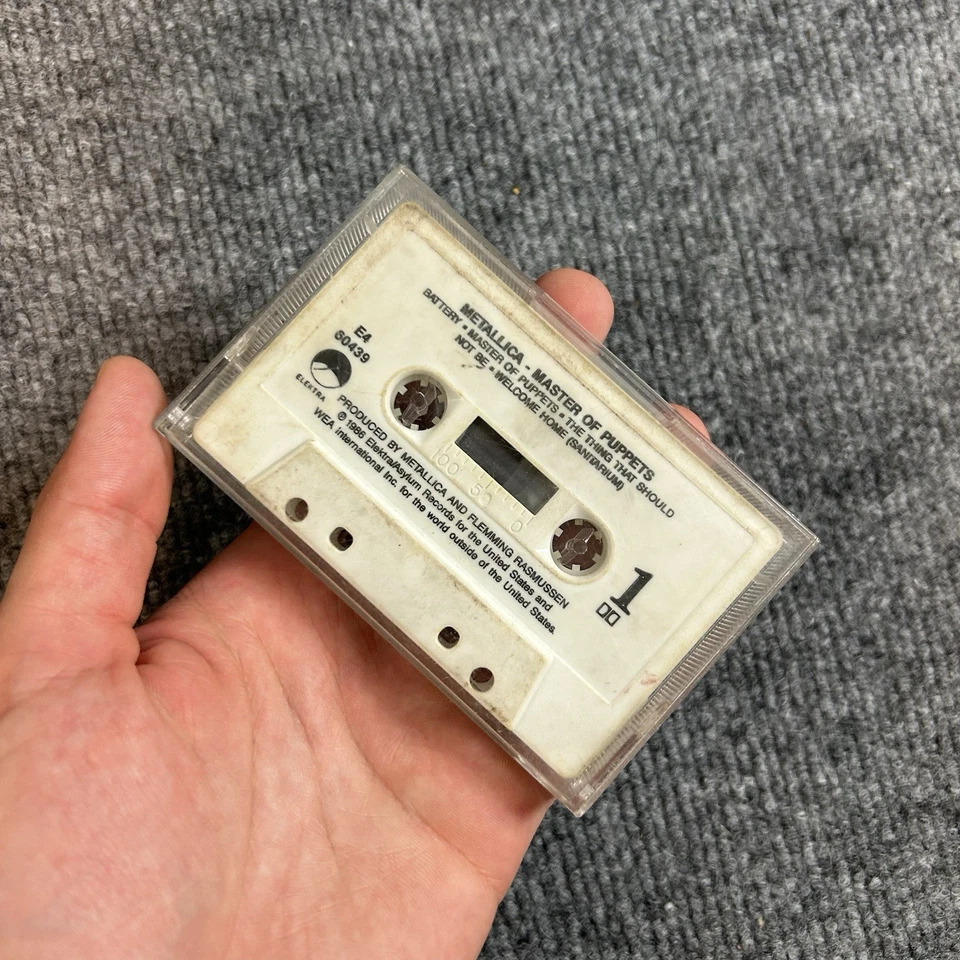 Metallica Master Of Puppets 1986 Megaforce Elektra no case only cassette  - Image 3 of 3