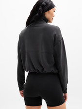 ATHLETA Seasoft Rib 1/4 Zip Popover -557182