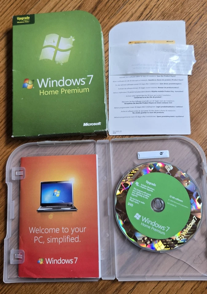 Microsoft Windows 7 Home Premium Upgrade PC OS 32/64 Bit w/ Key Genuine Retail - Image 2 of 2