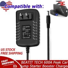 AC DC Power Adapter for BEATIT TECH 600A Peak Car Jump Starter Booster Charger