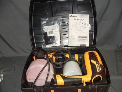 Wagner Flexio 590 Indoor/Outdoor Handheld Manual Paint Sprayer w/ Case & Manual
