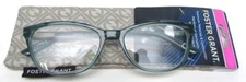 2 Pack- Foster Grant Reading Glasses Aviana TEL +2.00 with soft case NEW!