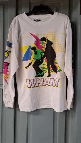 Wham! TShirt Long Sleeve Wake Me Up Before You Go Go C-Life Group Cotton