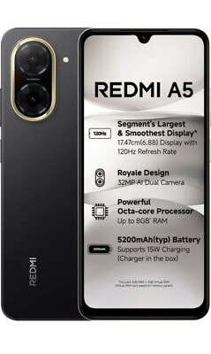 Redmi A5 ROM 64 GB RAM 3 GB