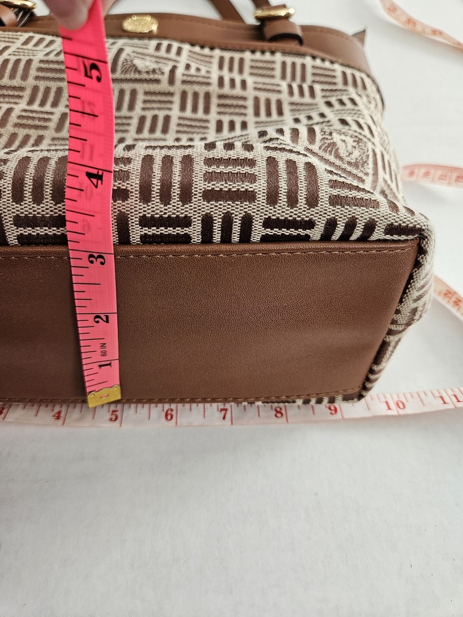 Anne Klein Brown Canvas Shoulder Bag NWOT Double Handle | eBay Anne Klein Brown Canvas Shoulder Bag NWOT Double Handle | eBay