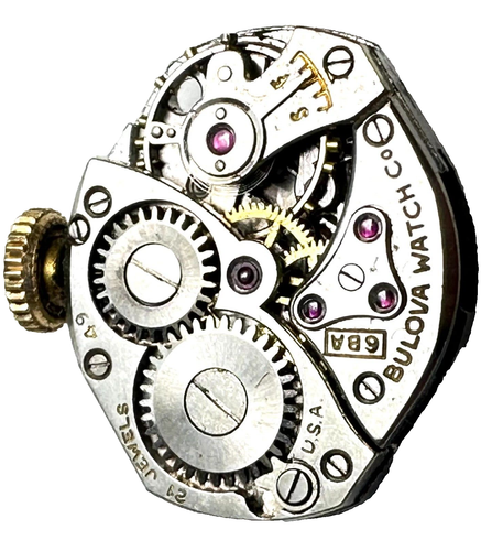 Bulova 6BA Damen 21 Jewel mechanisches Uhrwerk FOR PARTS 20-234
