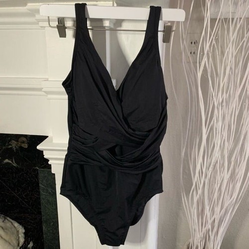12 Lands End Tuta Slender Nera Controllo Pancia Nero - Foto 3 di 5