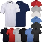 4 Pack Mens Tipping Polo Shirts Short Sleeve Plain Pique Summer Collar T Shirt