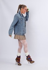 Vintage Y2k Denim Jacket Esprit Uk 12 Medium (cfn)