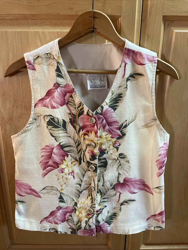 VNTG. Young Hawaii Sleeveless Heavy Cotton Women’s Shirt 