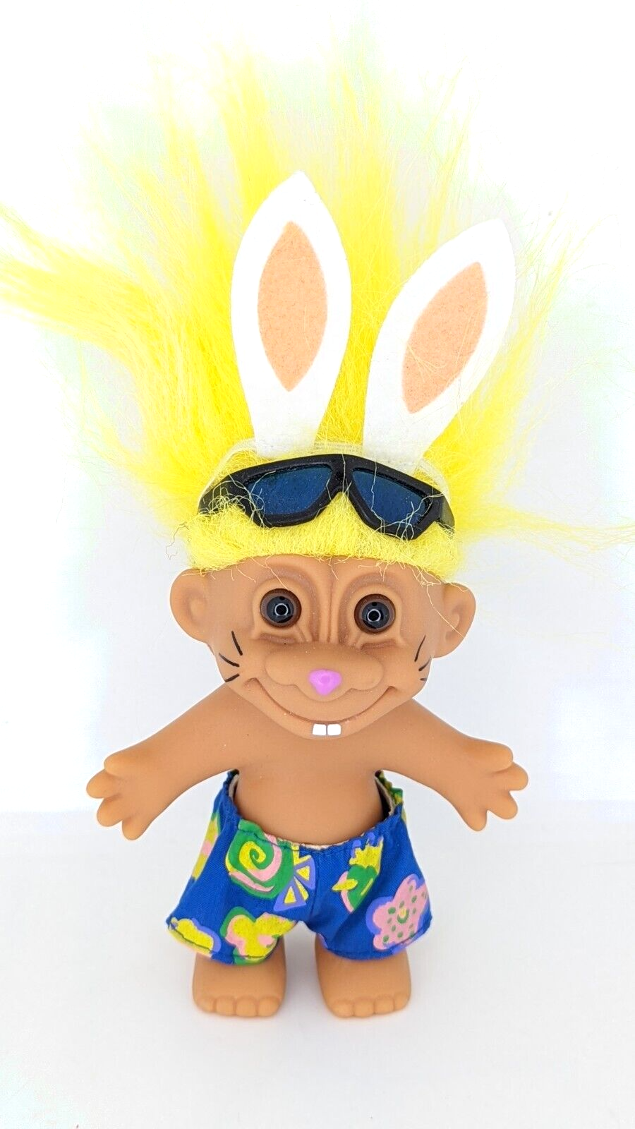 Russ Troll Doll Easter Bunny Rabbit Spring Time Yellow Hair | eBay