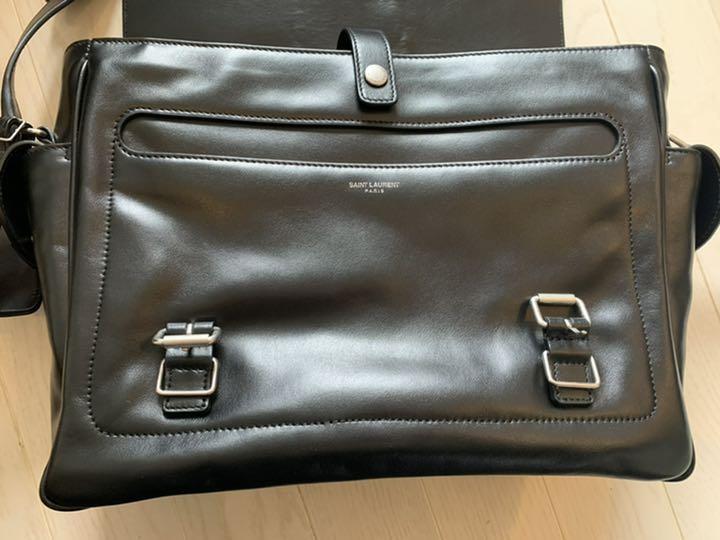 Charm borsa a tracolla originale Saint Laurent YSL in pelle di vitello dal Giappone