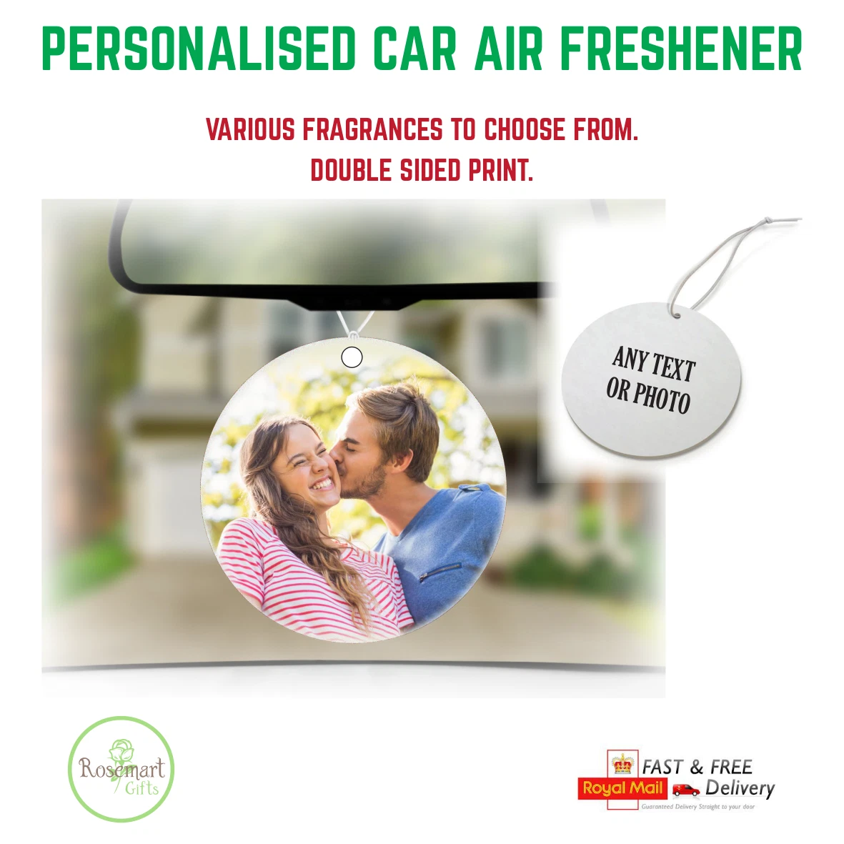 Personalised car air freshener deals