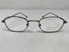 Moda Italia 128 COL.26 18KGP 49-19-140 Demi Amber Full Rim Eyeglasses Frame 6357
