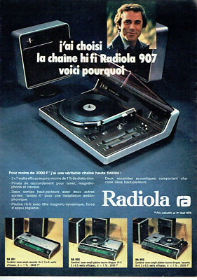 Advertising 0924 1975 Radiola HiFi System 907 Tuner Combination Amp