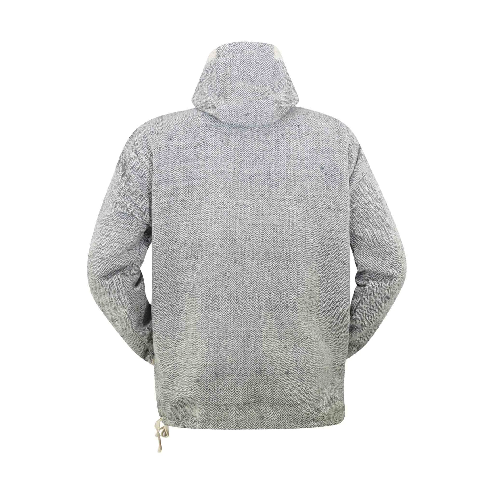 SACAI virblatt maglione vintage canapa e cotone felpa con cappuccio Baja giacca di canapa hippie