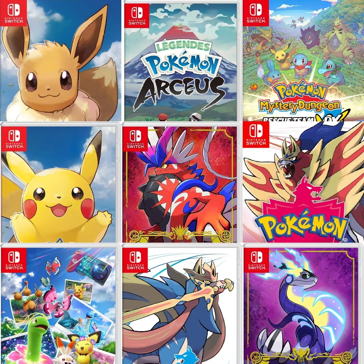 Pokémon TV, Aplicações de download da Nintendo Switch, Jogos