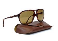 RARE PERSOL MANAGER 58218 SUNGLASSES VINTAGE TORTOISE FRAME ITALY 50s PILOT MEN