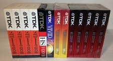 TDK Blank VHS Lot of 13 New Sealed T - 120 6 Hour Blank Videos Video Tapes