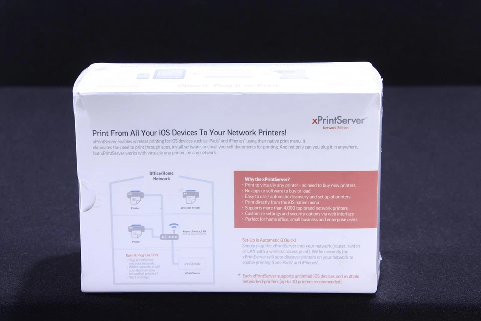 NEW LANTRONIX XPS1001NE-01 xPrintServer-Network Edition. SKU211778 - Image 2 of 4