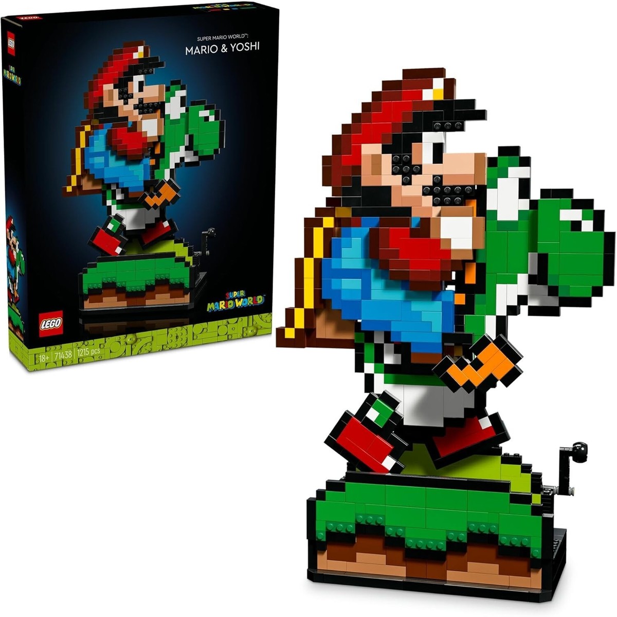 LEGO Super Mario World: Mario & Yoshi 71438 Building Kit 1215 pcs