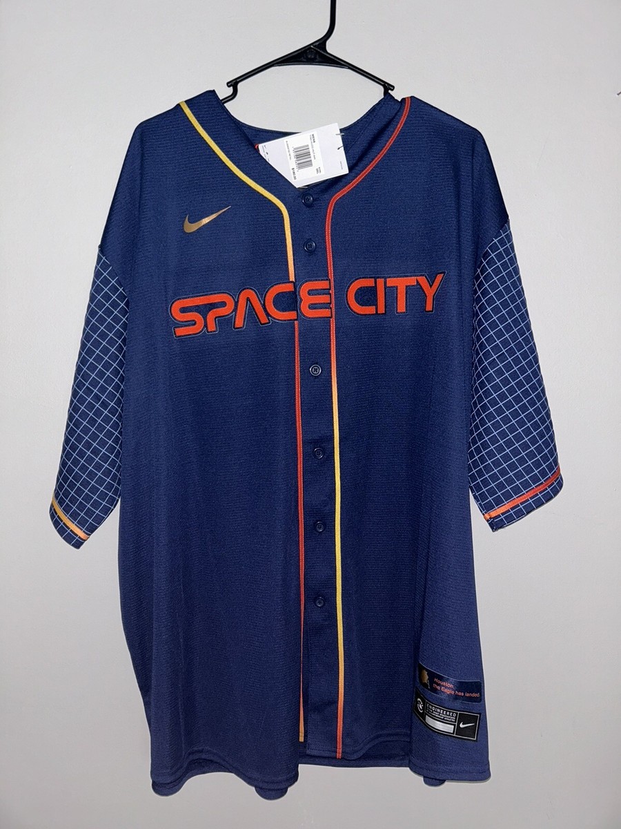 Nike Space City Jersey Alvarez 44 アルバレス Nike Men's Houston Astros Yordan Álvarez #44 White Cool Base