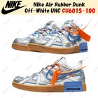 Nike Air Rubber Dunk  Off-White UNC University Blue CU6015-100 Men's Size