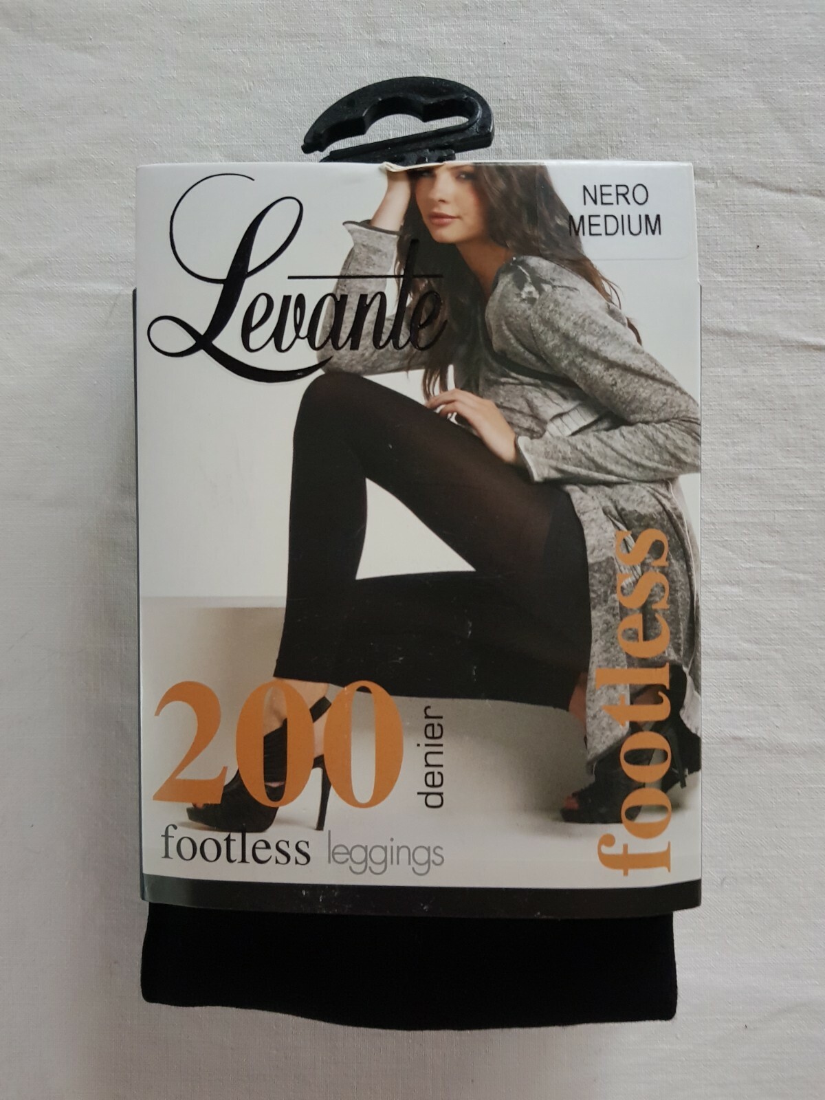 Leggings - Levante  Ladies Womens Warm Winter Footless 200 Denier Nero Medium-image