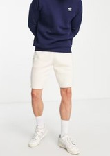 NEW MENS ADIDAS ORIGINALS ESSENTIALS TREFOIL SHORTS LARGE JX7887 WONDER WHITE