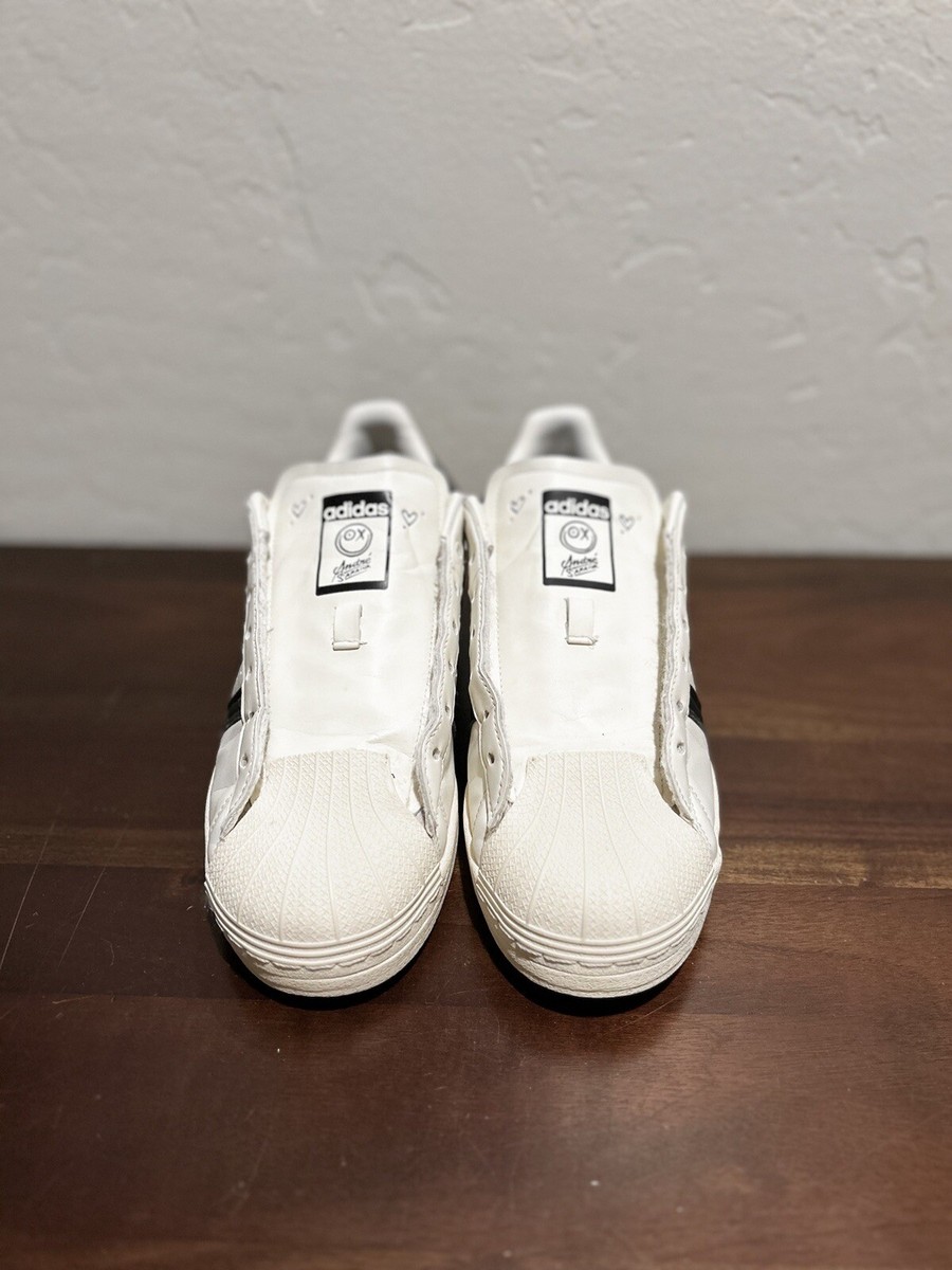 Adidas Andr Saraiva x Superstar Size 9.5 Chalk White Black No Box. | eBay