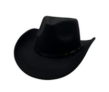 Classic Western Cowboy Hat Cowgirl Hat Unisex Men's  Women's Wide Brim Felt ...