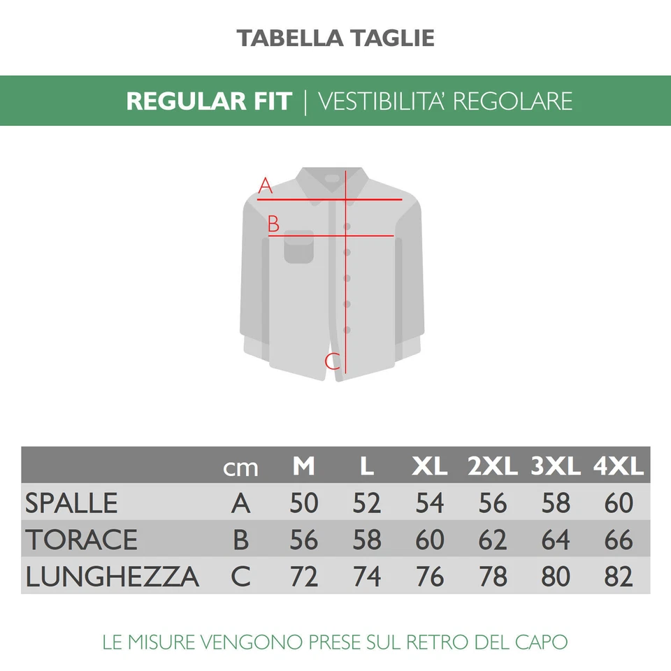 Camicia Uomo Con Taschino Cotone Comfort Regular Fit Mezza Manica Corta VEQUE - Immagine 2 di 4