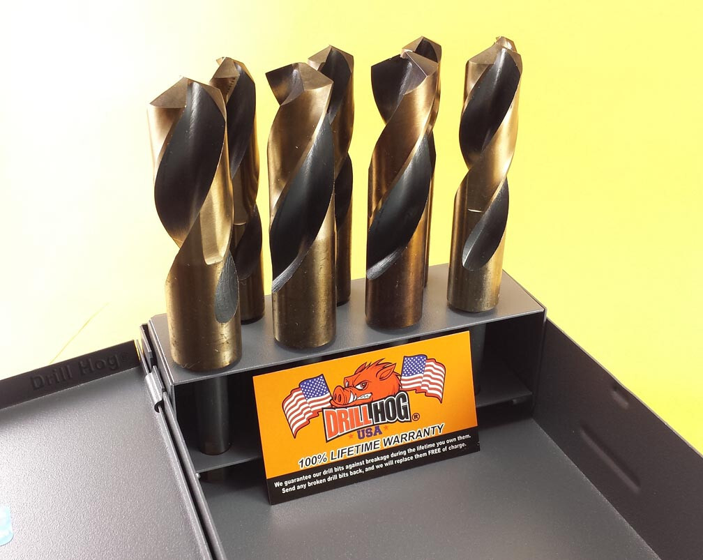 Dado M7 Set 6 Punte Trapano Drill Hog USA 3/8 - In Molibdeno M7