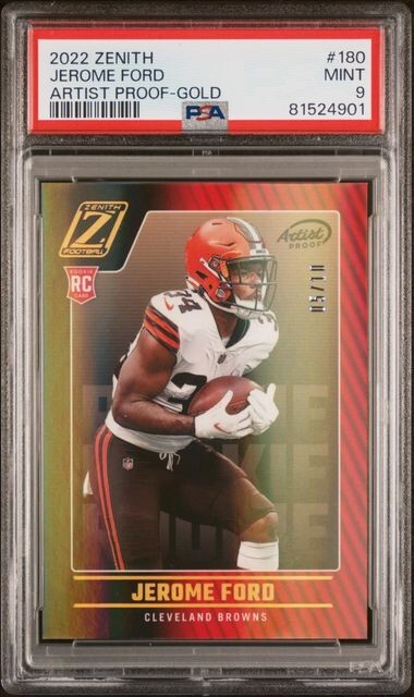 Jerome Ford Panini Zenith #180 Artist Proof-Gold