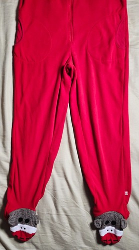 Nick & Nora Red Sleepwear Romper One Piece Footed Pajama Size Small - Picture 3 of 24