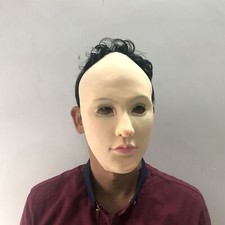 Handsome man's realistic face latex mask