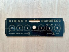 Binson Echorec 2 T7E piastra frontale (inglese) - IVA inclusa 20%