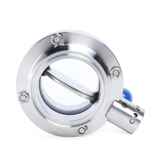 304 Stainless Steel Sanitary Manual Female Thread Butterfly Valve Dn80 3 Inch - Picture 7 of 11