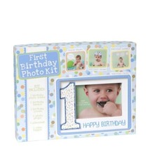 C.R. Gibson Photo Prop Kit - First Birthday Boy Blue