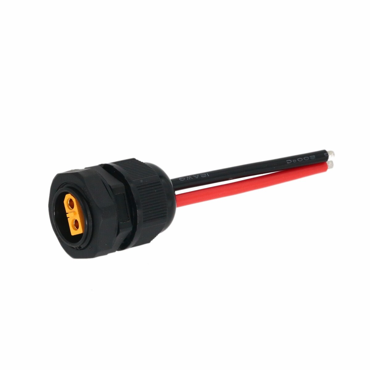 PG16 threaded waterproof Panel Mount + XT60 Female 12awg 6