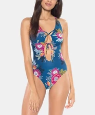 Soluna Over The Moon Cutout One-Piece Swimsuit, Size M, MSRP $98